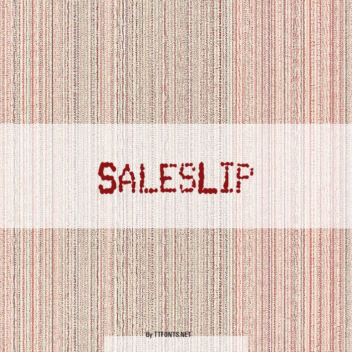 SalesLip example