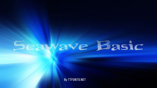 Seawave Basic example