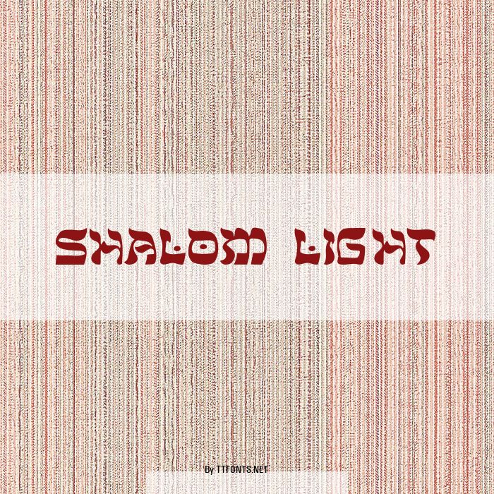 Shalom-Light example