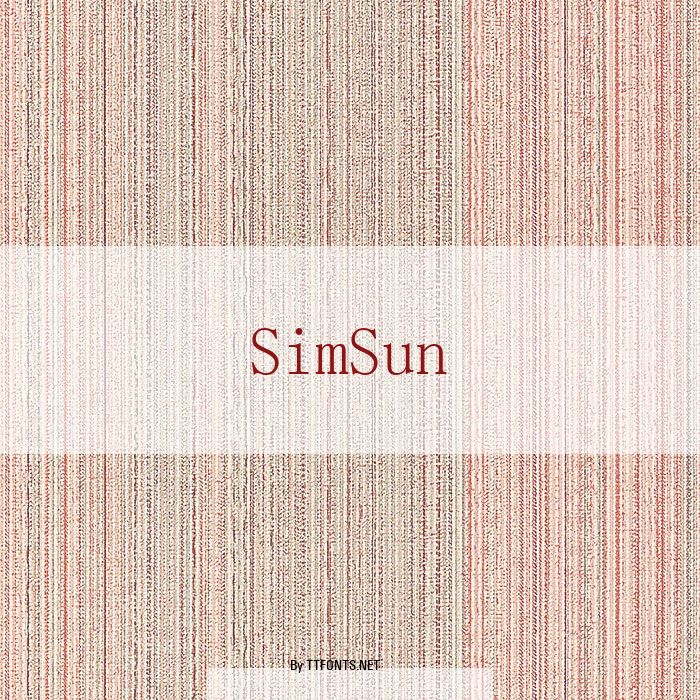 SimSun example