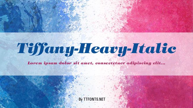 Tiffany-Heavy-Italic example