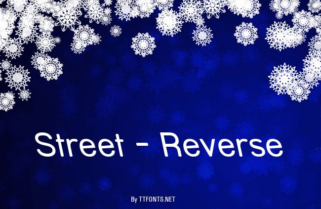 Street - Reverse example