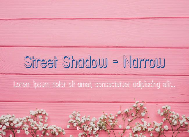Street Shadow - Narrow example
