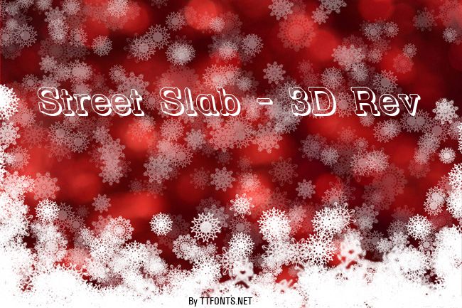 Street Slab - 3D Rev example
