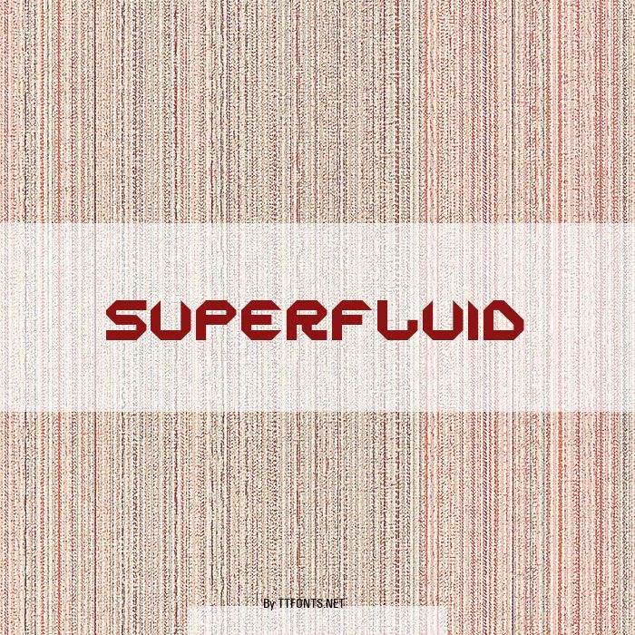 superfluid example