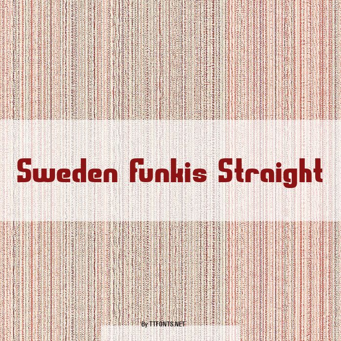 Sweden Funkis Straight example