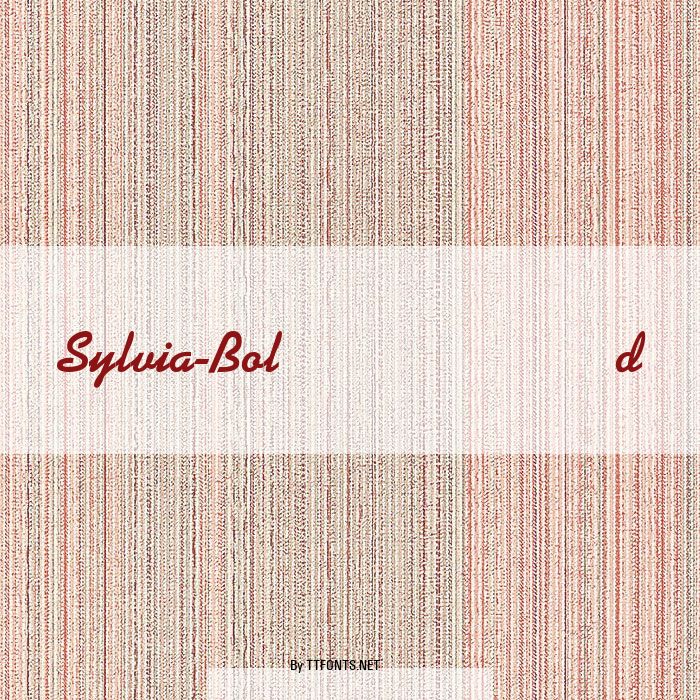 Sylvia-Bold example