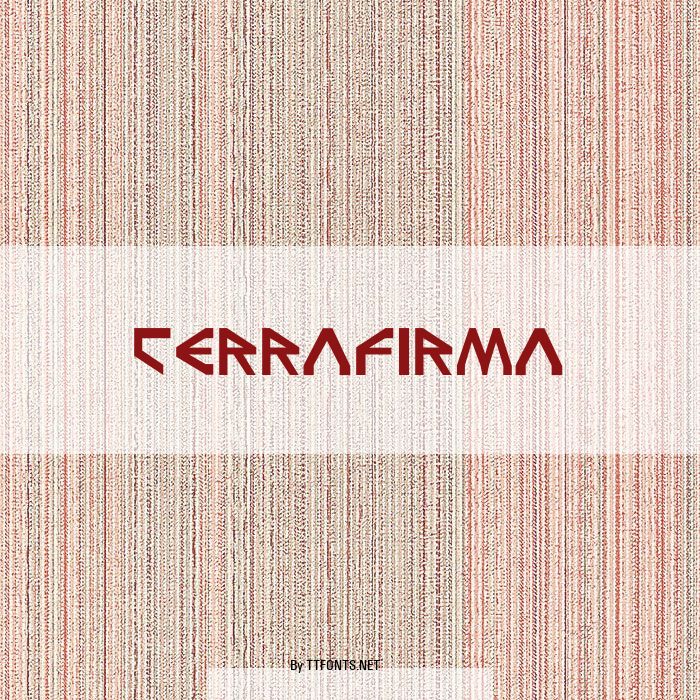 TerraFirma example