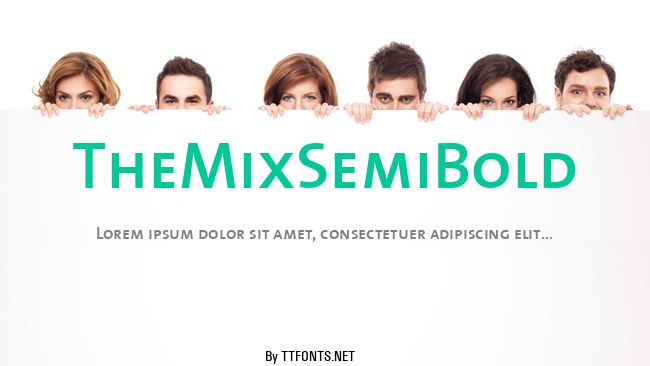 TheMixSemiBold example