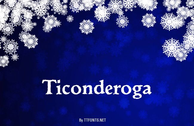 Ticonderoga example
