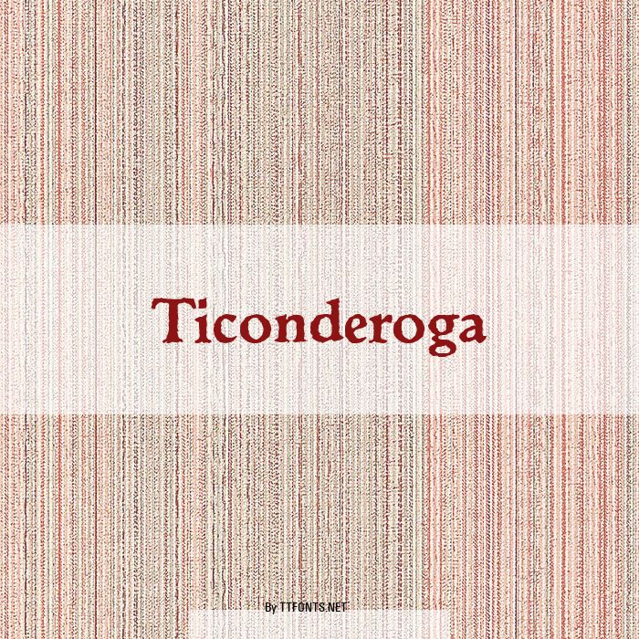 Ticonderoga example