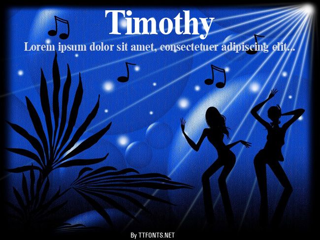 Timothy example