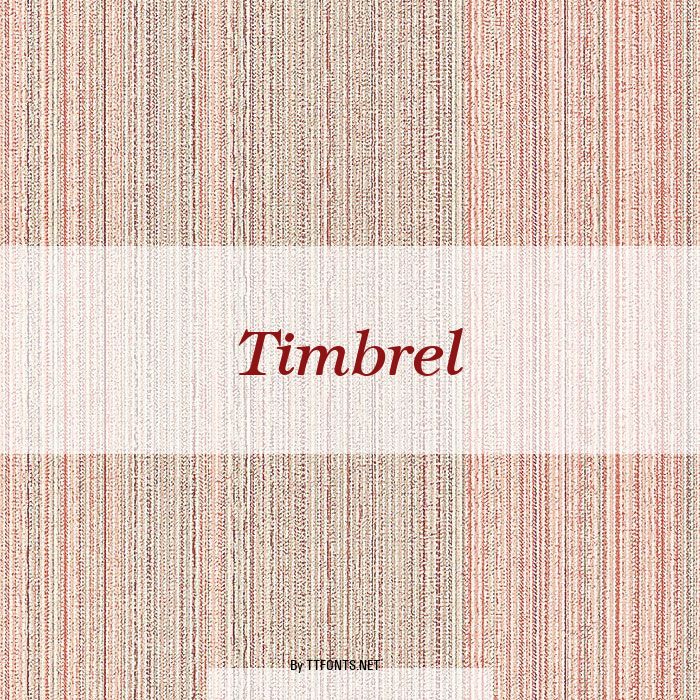 Timbrel example
