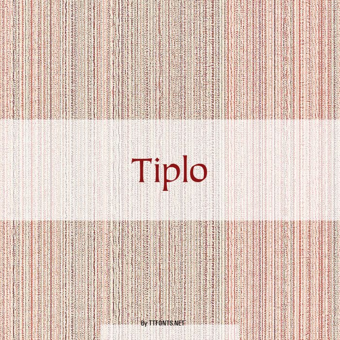 Tiplo example