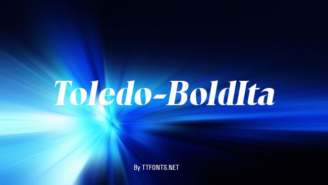 Toledo-BoldIta example