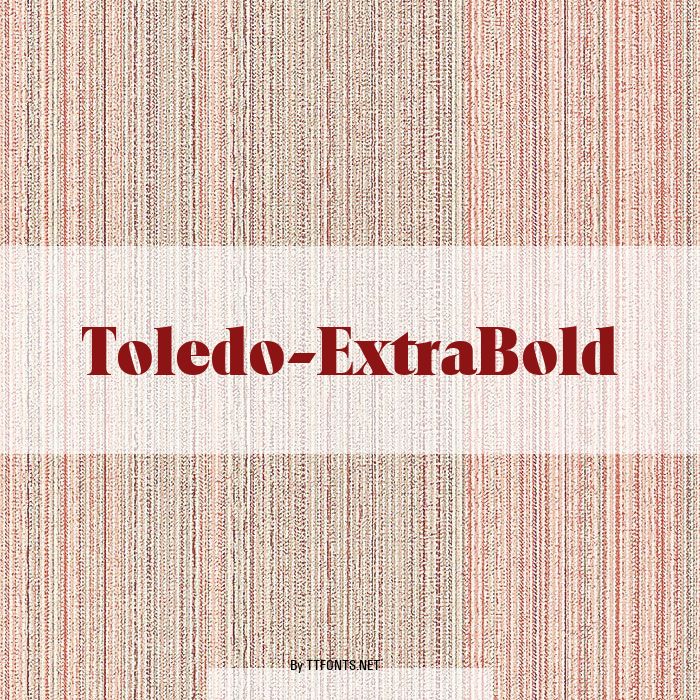 Toledo-ExtraBold example