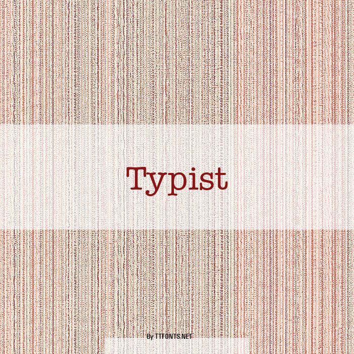 Typist example