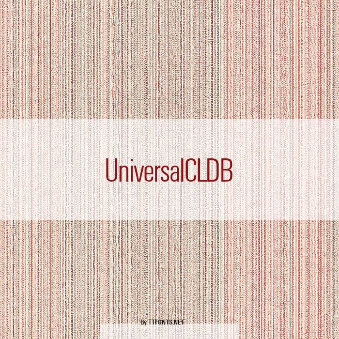 UniversalCLDB example