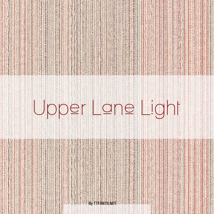 Upper Lane Light example