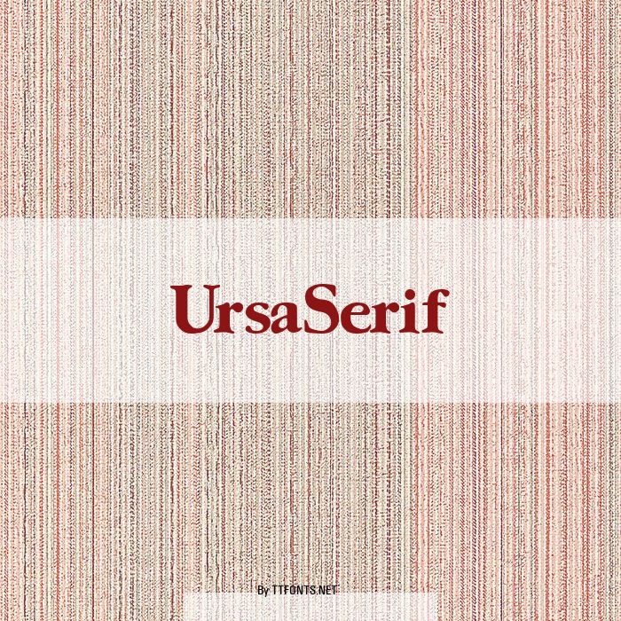 UrsaSerif example