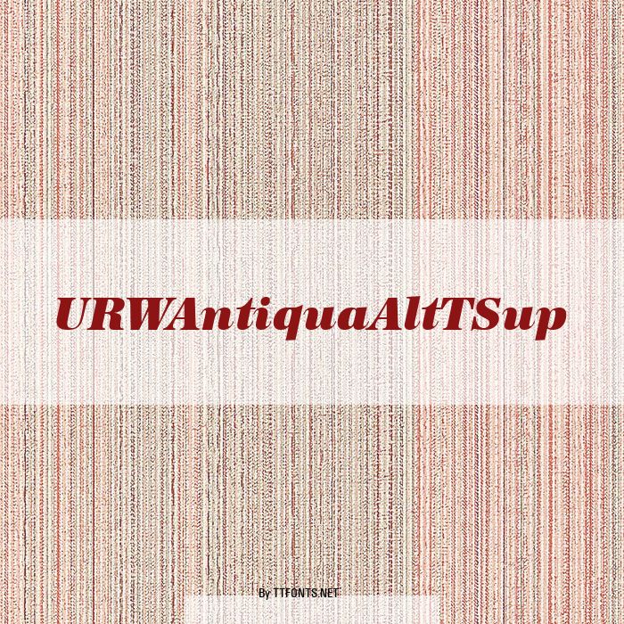 URWAntiquaAltTSup example