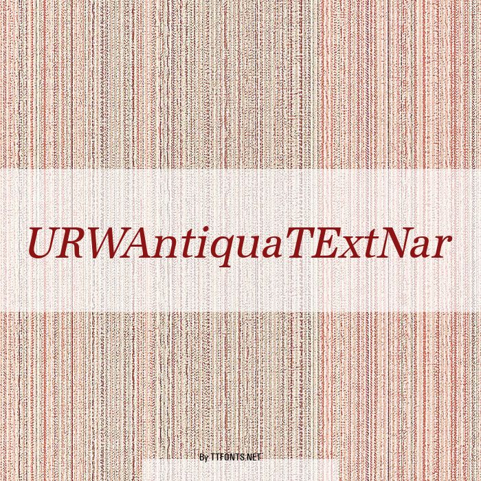 URWAntiquaTExtNar example
