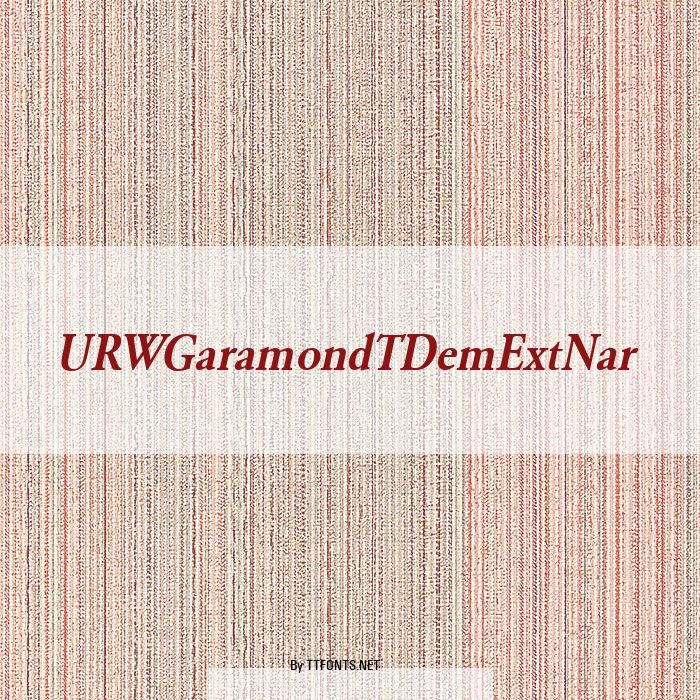 URWGaramondTDemExtNar example