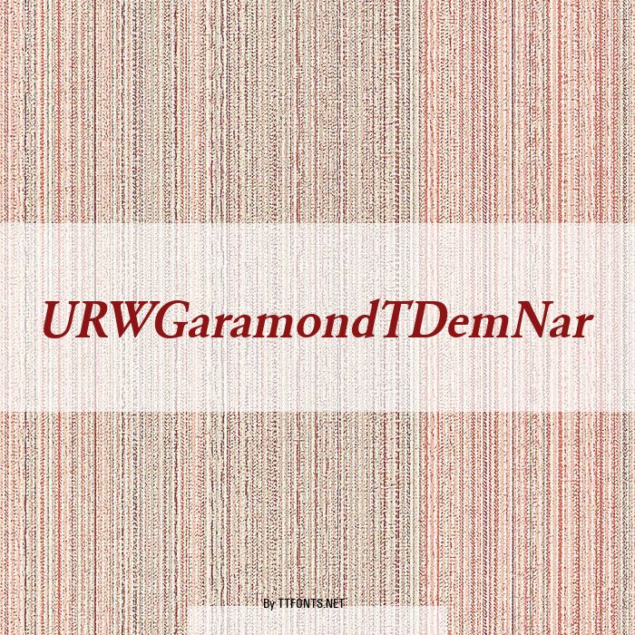 URWGaramondTDemNar example