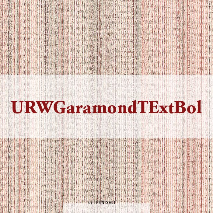 URWGaramondTExtBol example