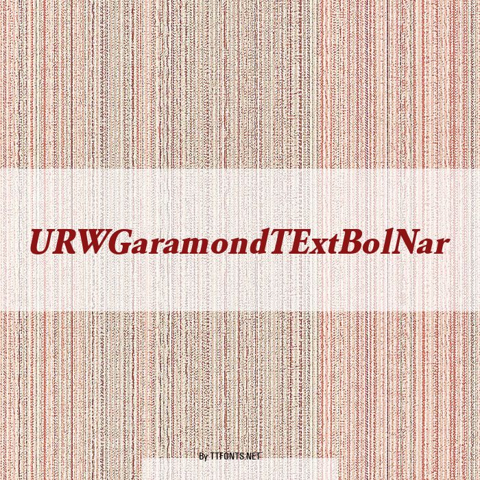URWGaramondTExtBolNar example
