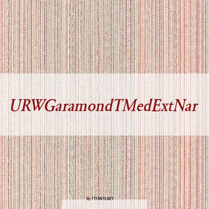 URWGaramondTMedExtNar example