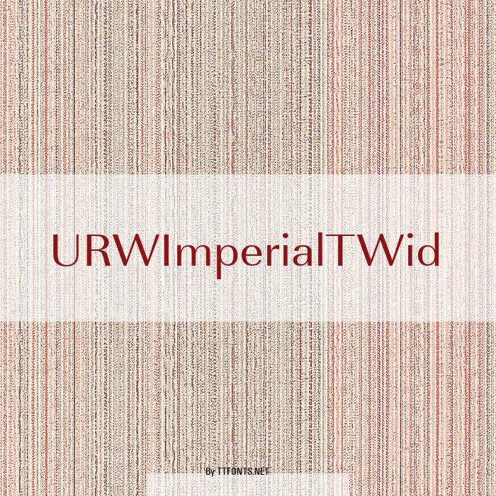 URWImperialTWid example