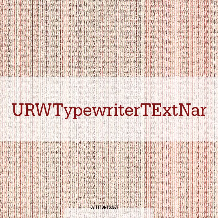 URWTypewriterTExtNar example