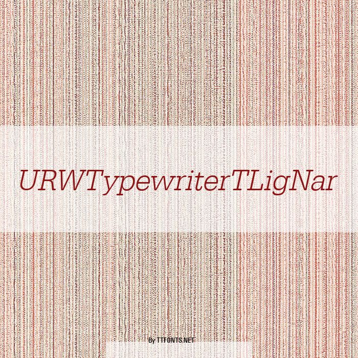 URWTypewriterTLigNar example