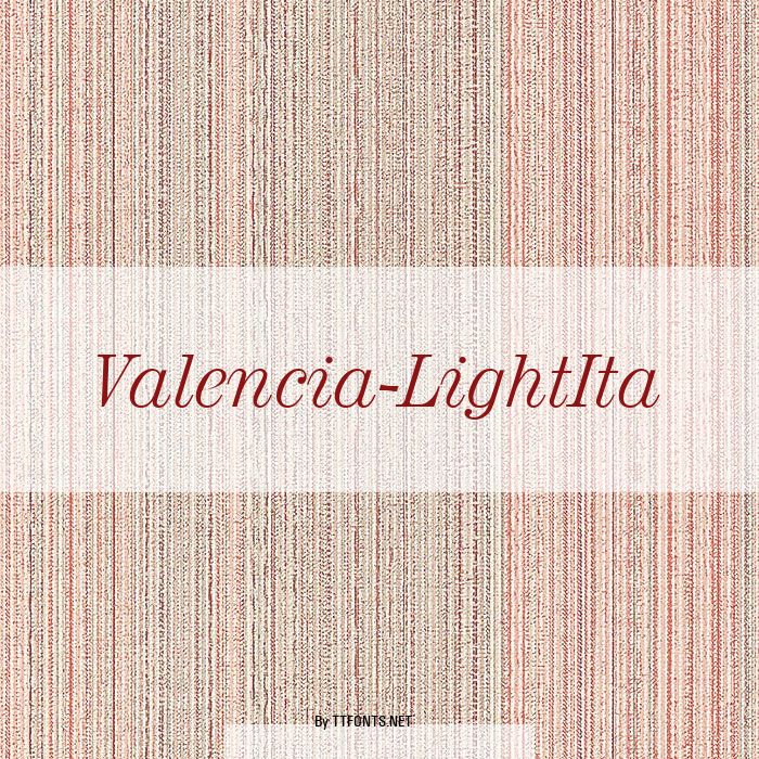 Valencia-LightIta example