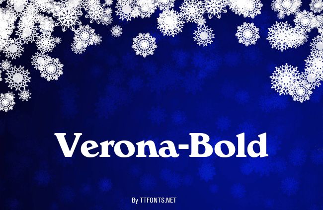Verona-Bold example