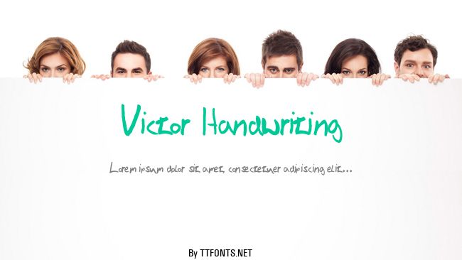 Victor Handwriting example