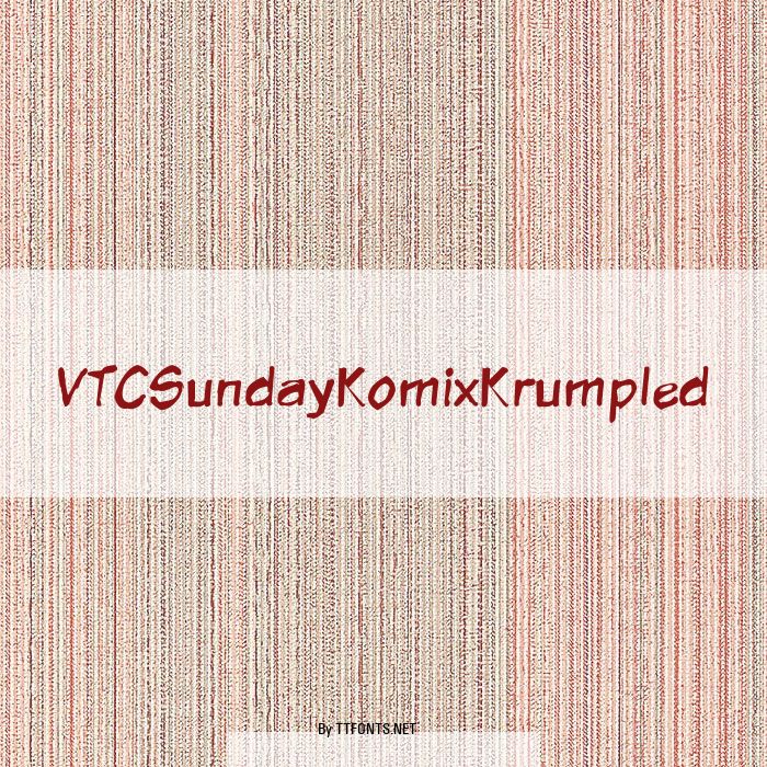 VTCSundayKomixKrumpled example