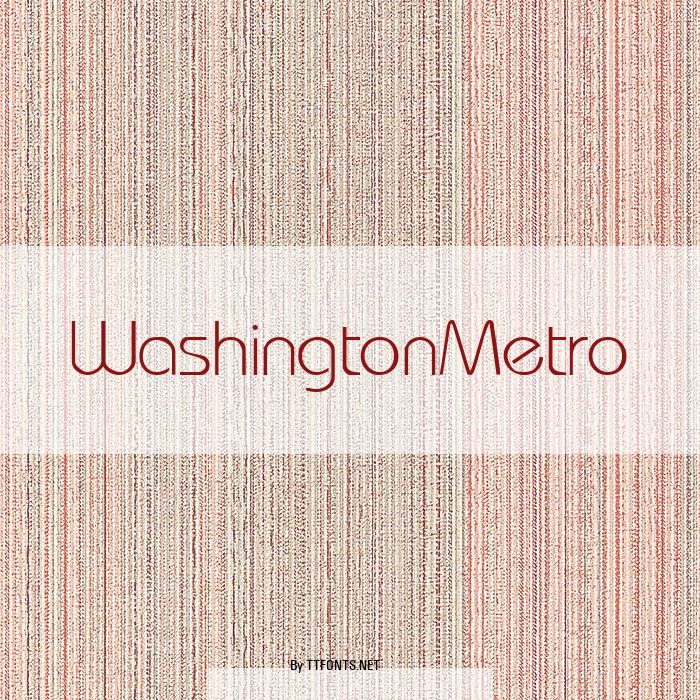 WashingtonMetro example