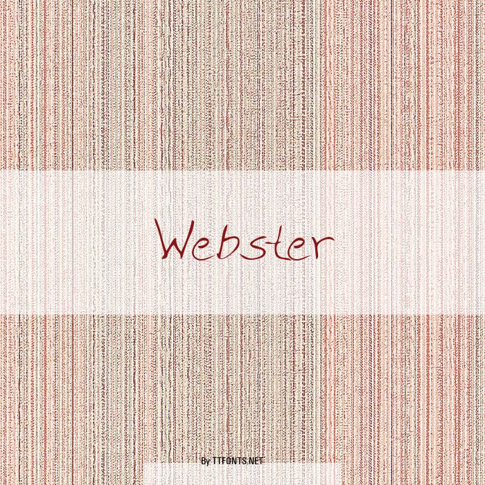 Webster example