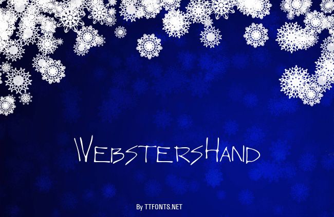 WebstersHand example