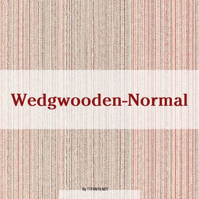 Wedgwooden-Normal example