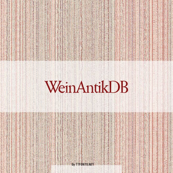 WeinAntikDB example