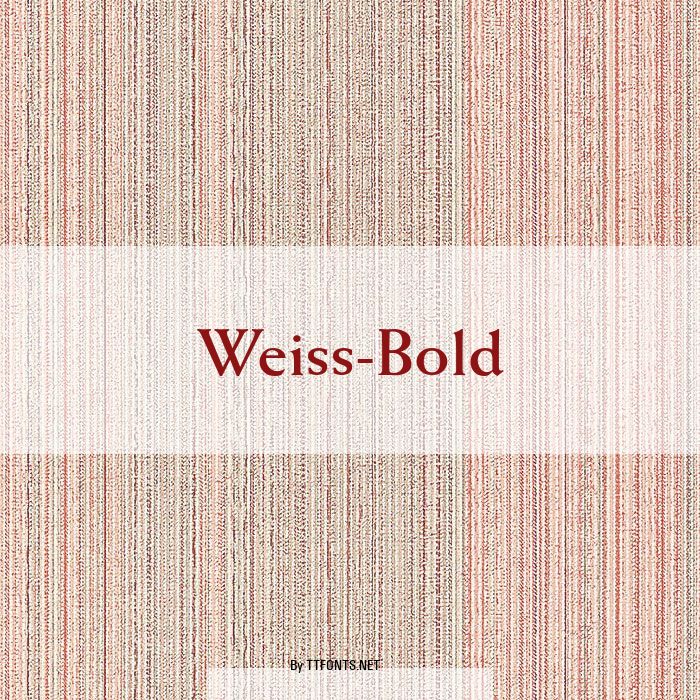 Weiss-Bold example