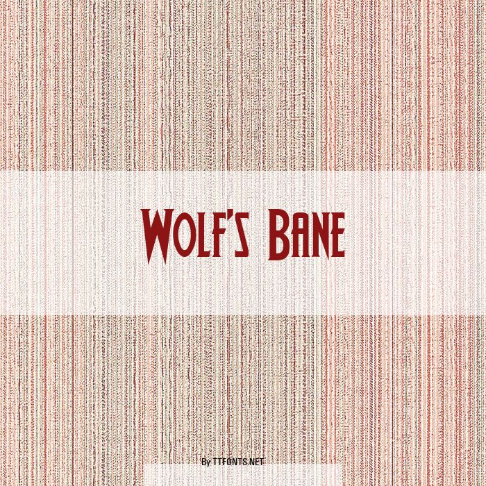Wolf's Bane example