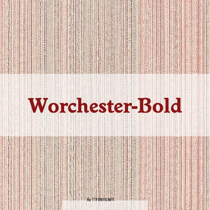 Worchester-Bold example