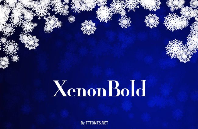 XenonBold example