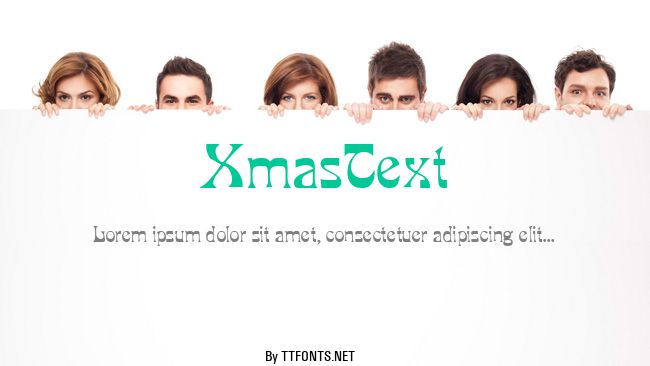 XmasText example