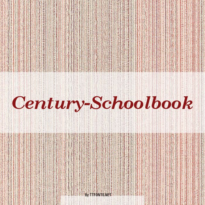 Century-Schoolbook example