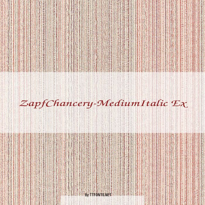 ZapfChancery-MediumItalic Ex example